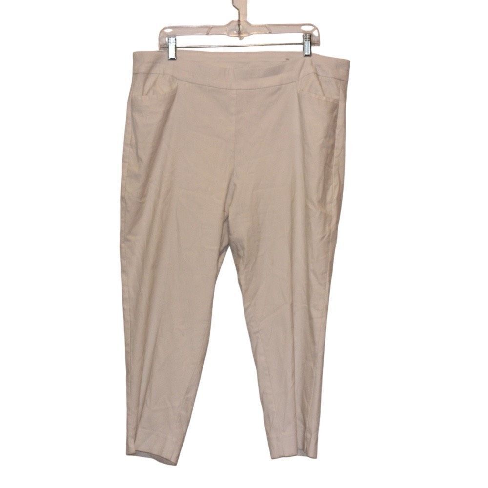 Chico's Dress  cropped Pants White Women Size 18